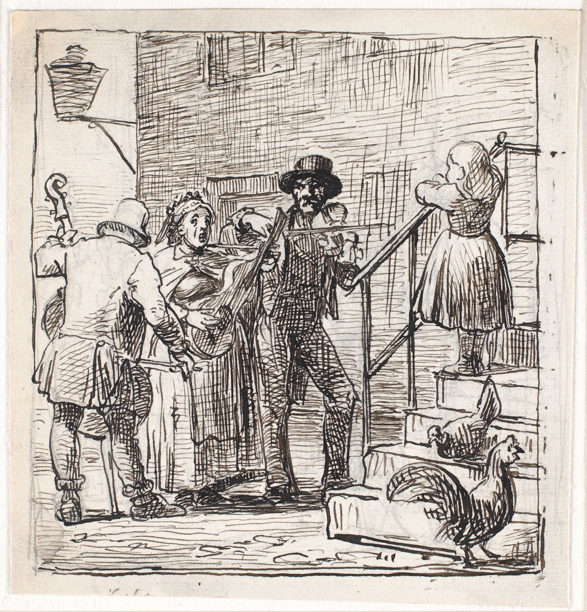 Gademusikanter af Wilhelm Marstrand