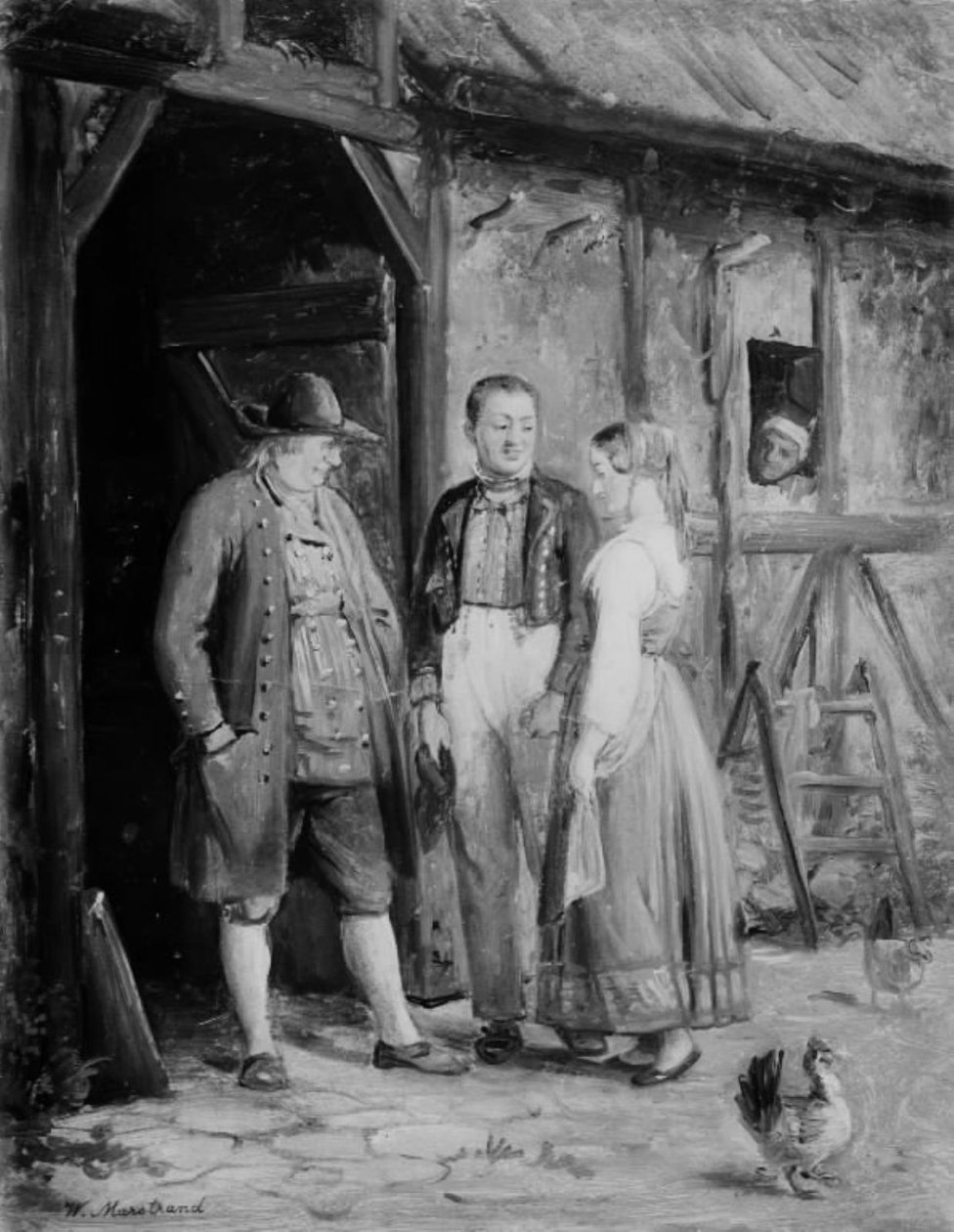 Kæresten præsenteres af Wilhelm Marstrand