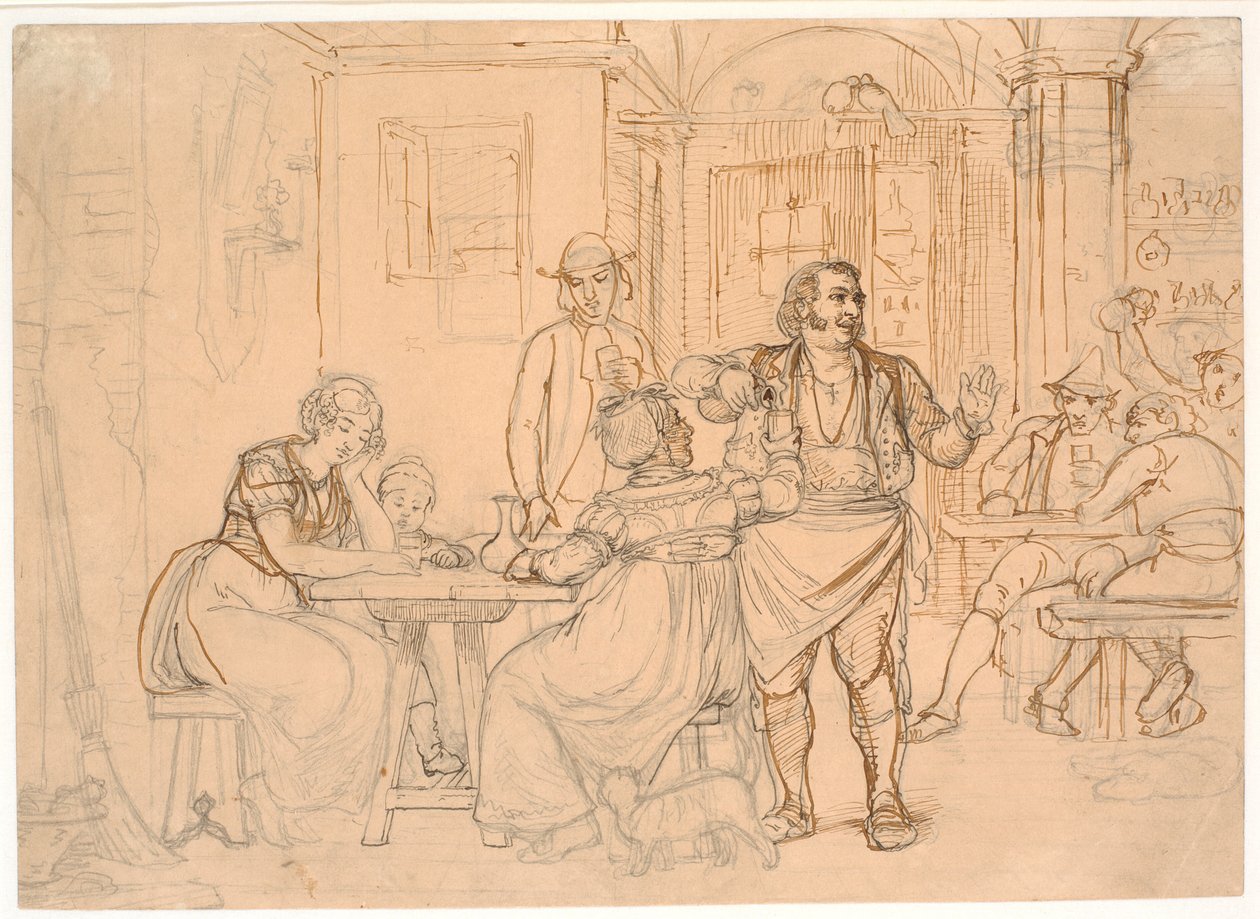 Osteriscene af Wilhelm Marstrand