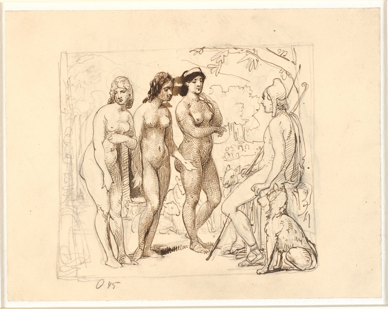 Paris og de tre gudinder af Wilhelm Marstrand