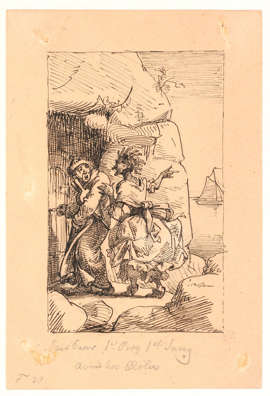 "Per Paars 1. bog 1. sang. Avind hos Æolus af Wilhelm Marstrand
