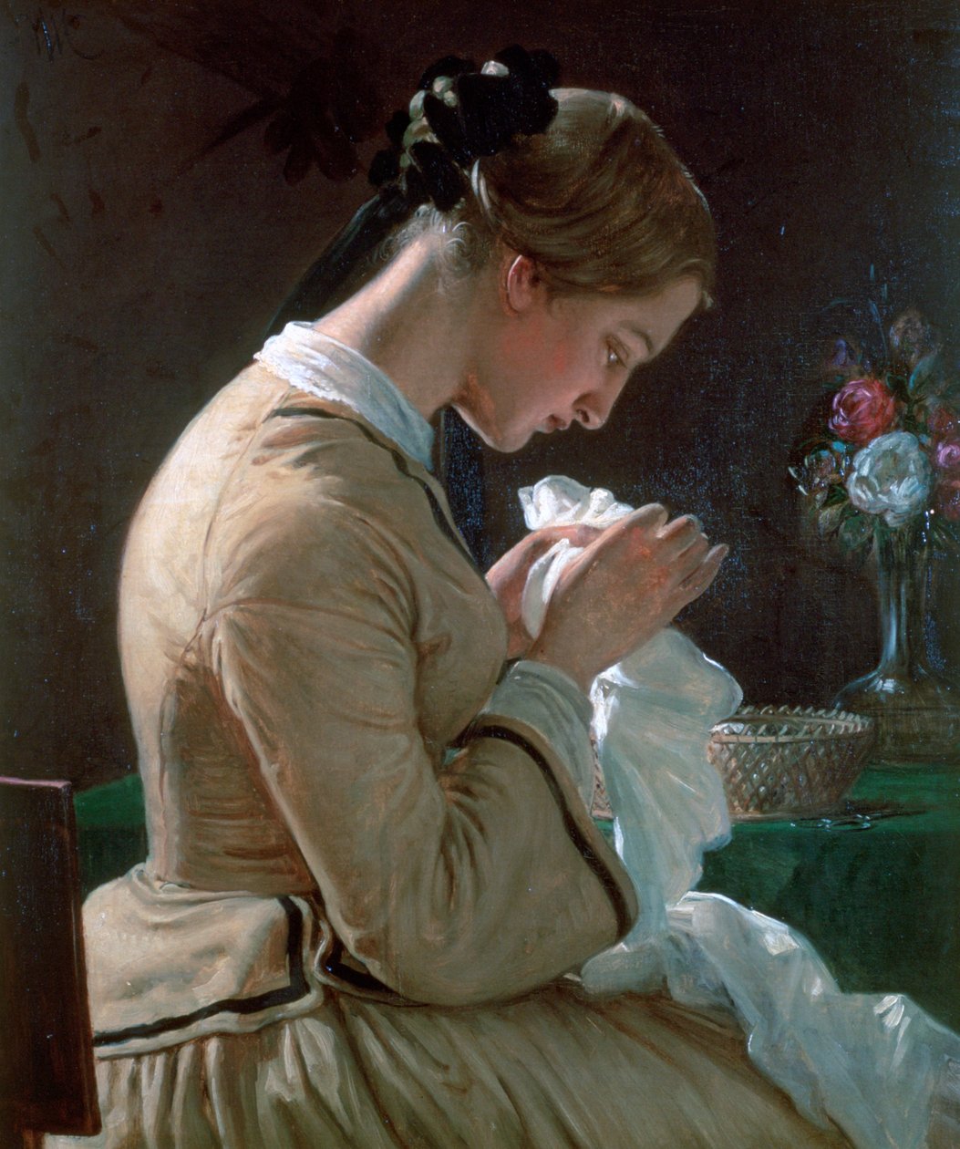 Portræt af Thora Maria Borch, c1830-1873 af Wilhelm Marstrand
