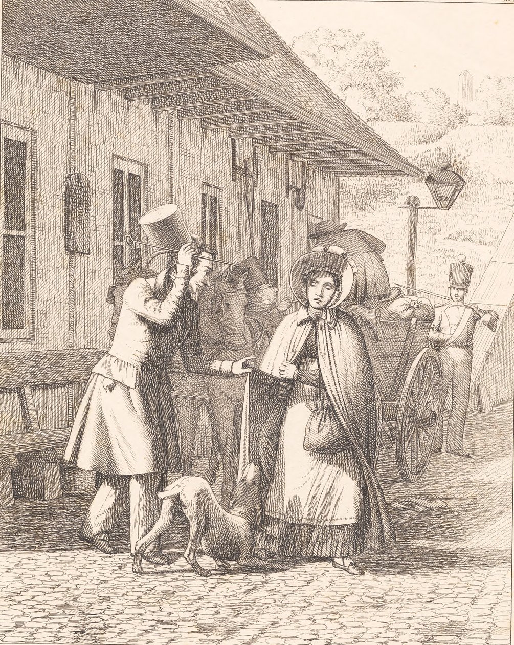 Scene udenfor en konsumtionsbod af Wilhelm Marstrand