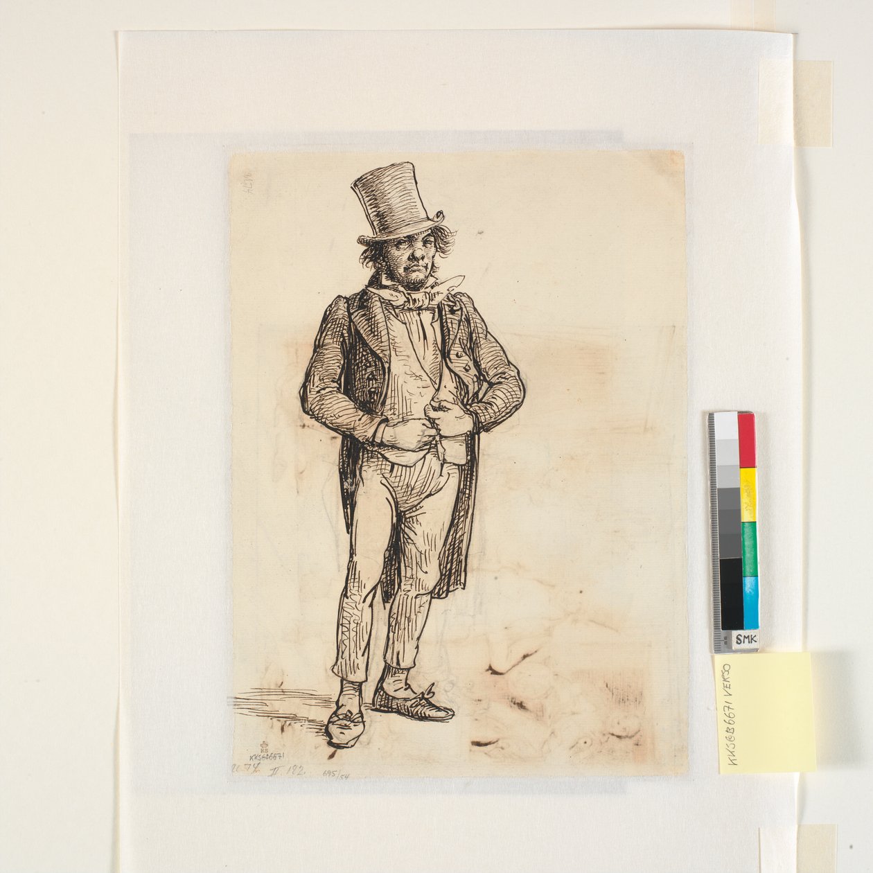 Studie af den søndagsprydede skomager i en anden skikkelse af Wilhelm Marstrand