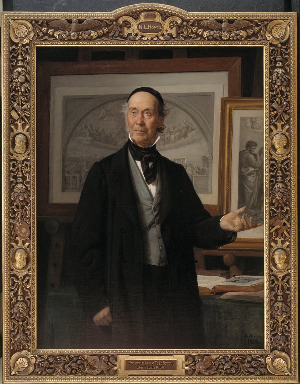 Kunsthistorikeren N.L. Bakken af Wilhelm Marstrand