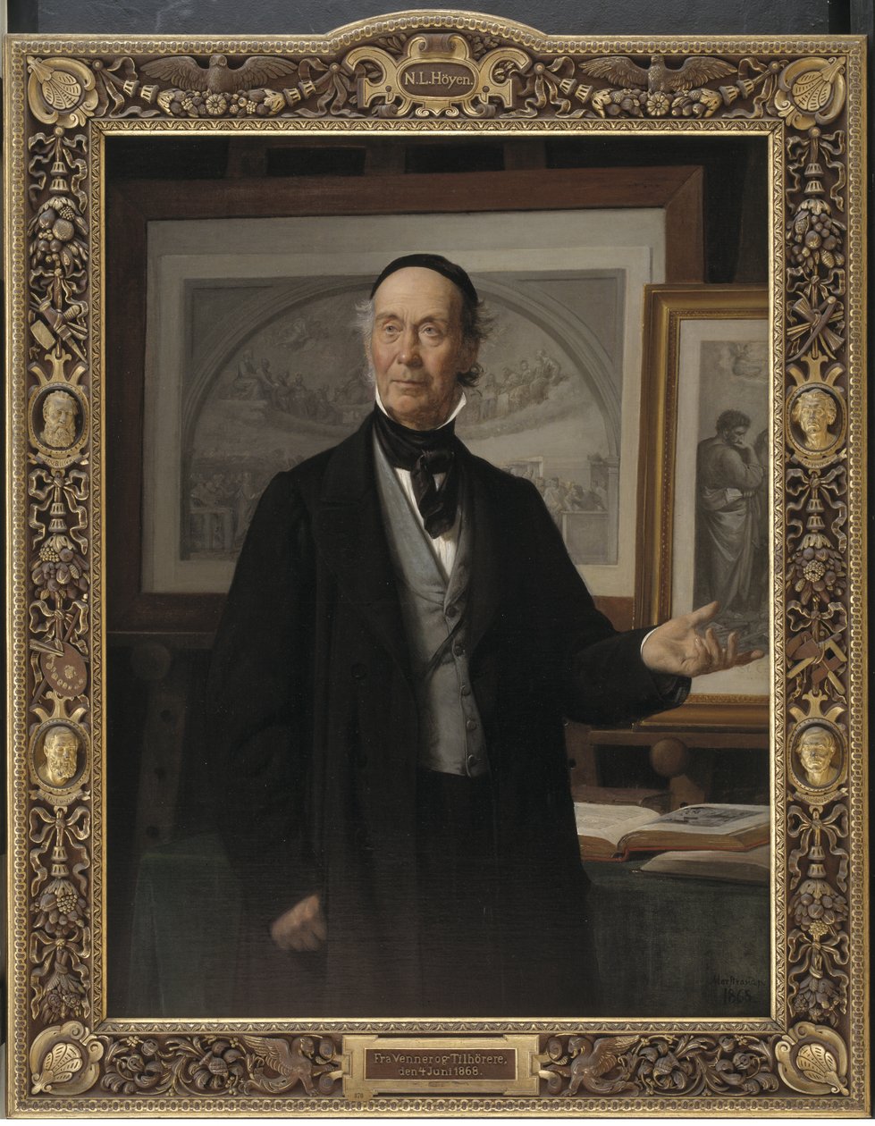 Kunsthistorikeren N.L. Bakken af Wilhelm Marstrand