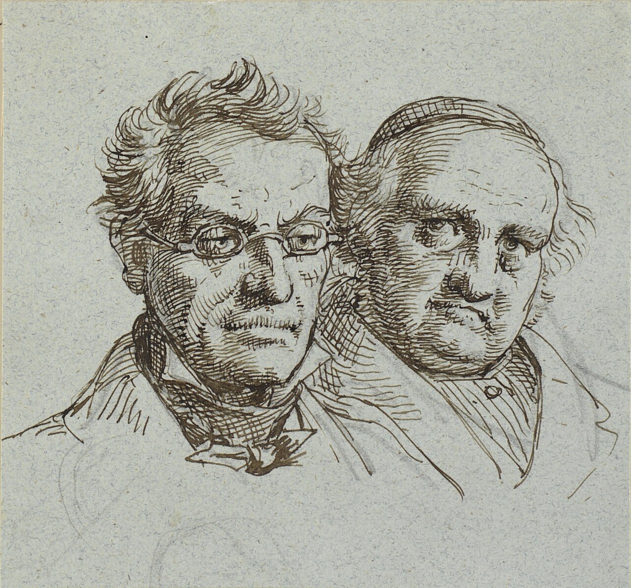 To mandshoveder af Wilhelm Marstrand