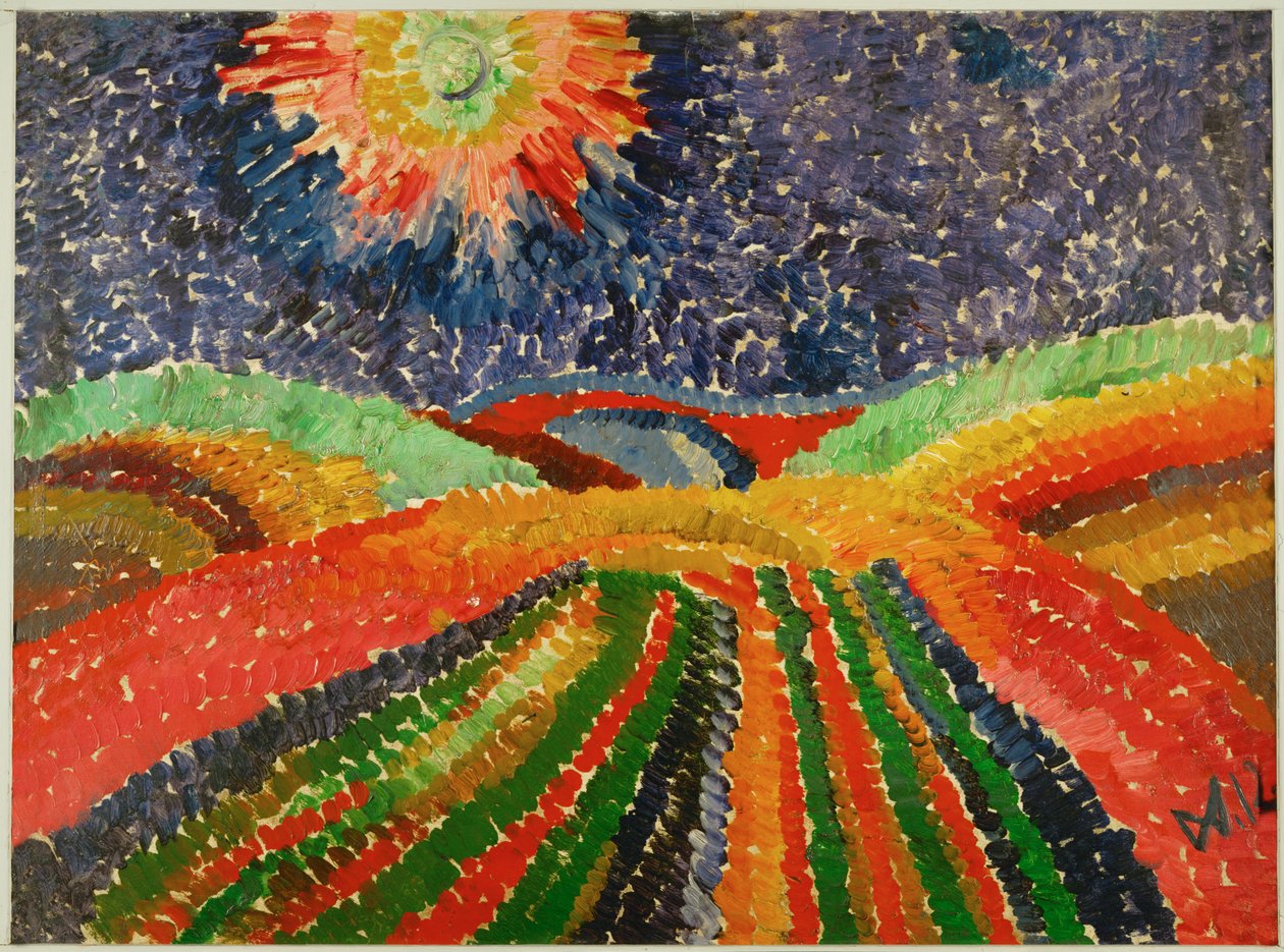 Sti over marker af Wilhelm Morgner