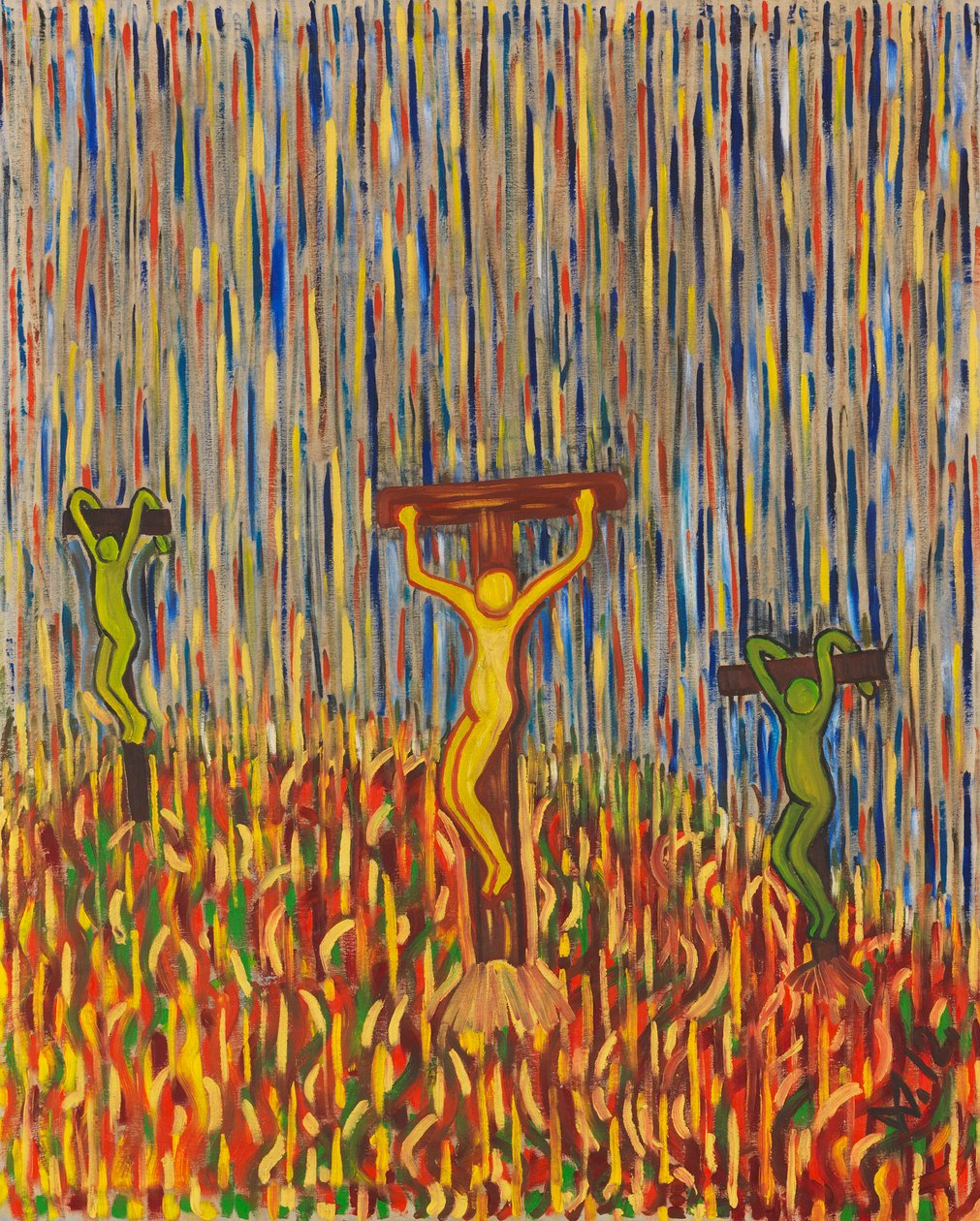 Korsfæstelsen, 1912. af Wilhelm Morgner