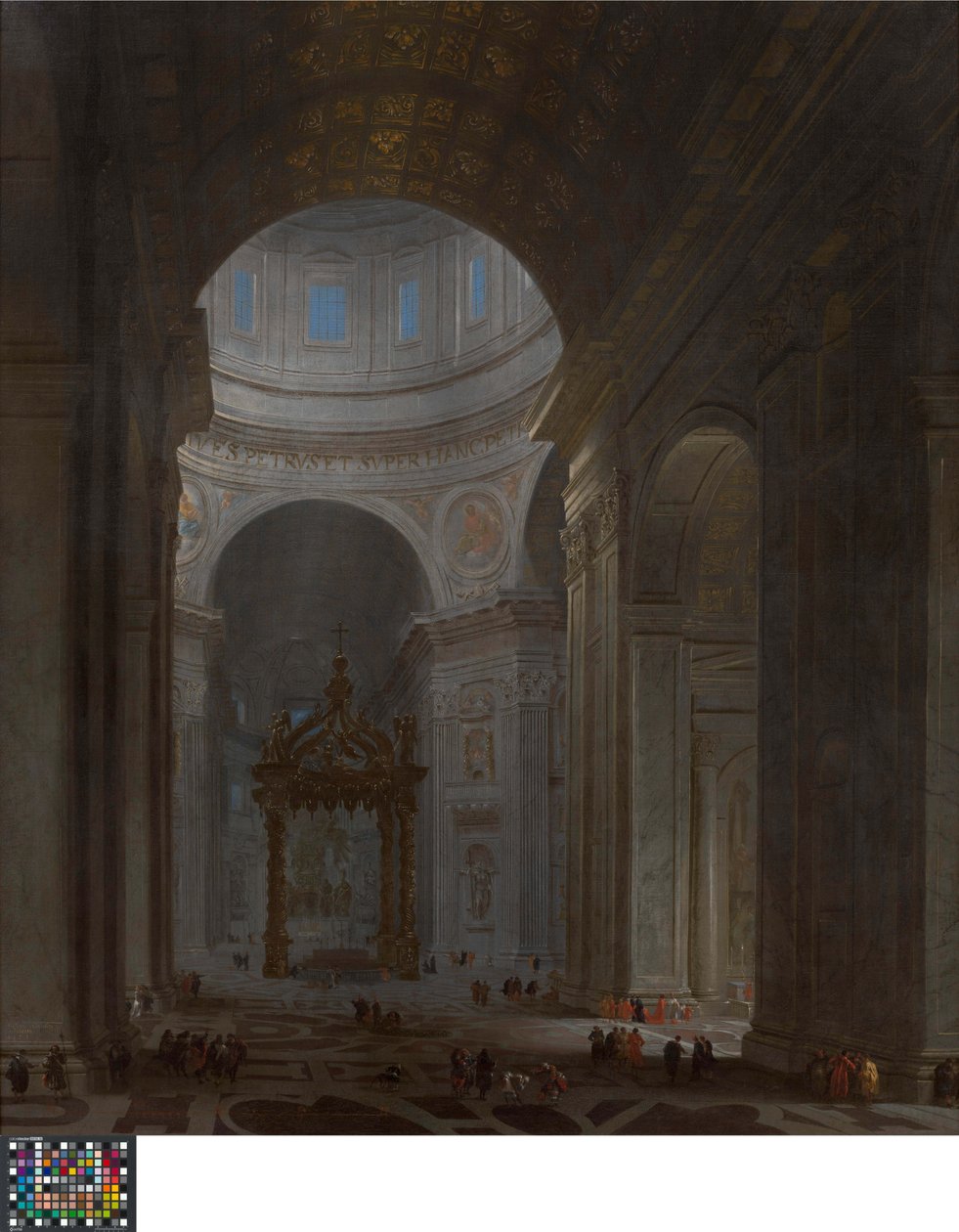 Interiøret i Peterskirken i Rom af Wilhelm Schubert van Ehrenberg