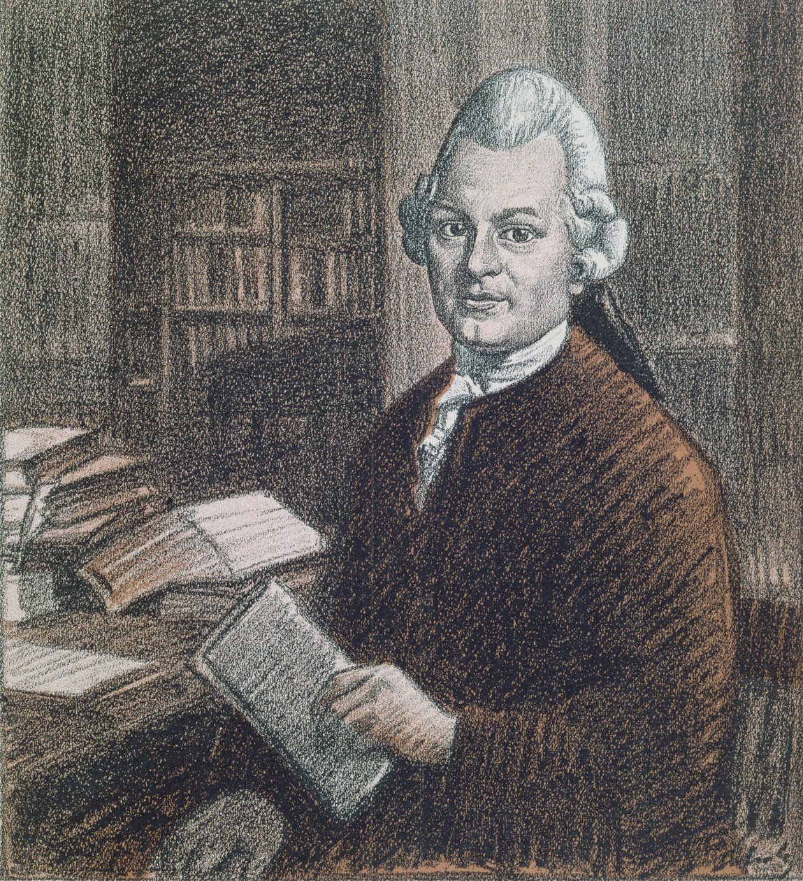 Portræt af Gotthold Ephraim Lessing (1729-81), illustration fra magasinet 
