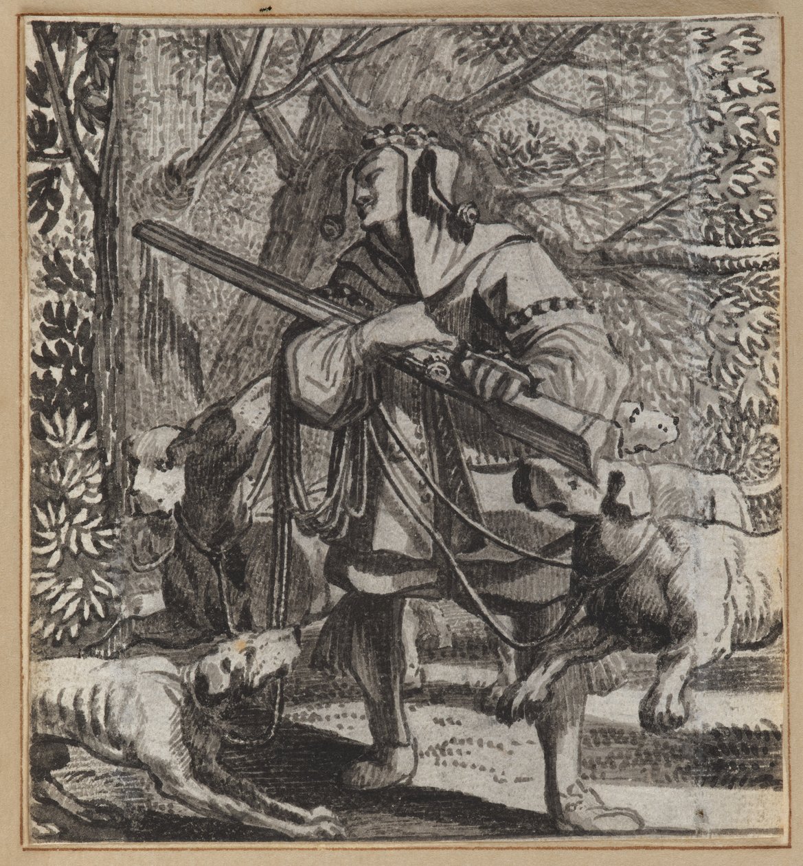 Jagt nar af Wilhelm Stettler