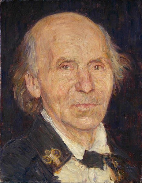 Portræt af en landmand fra Schwalm (olie på lærred) af Wilhelm Thielmann