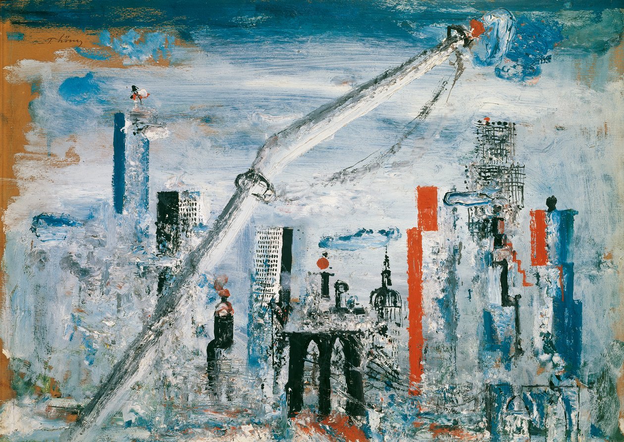 Udsigt over Manhattan (East River) af Wilhelm Thöny