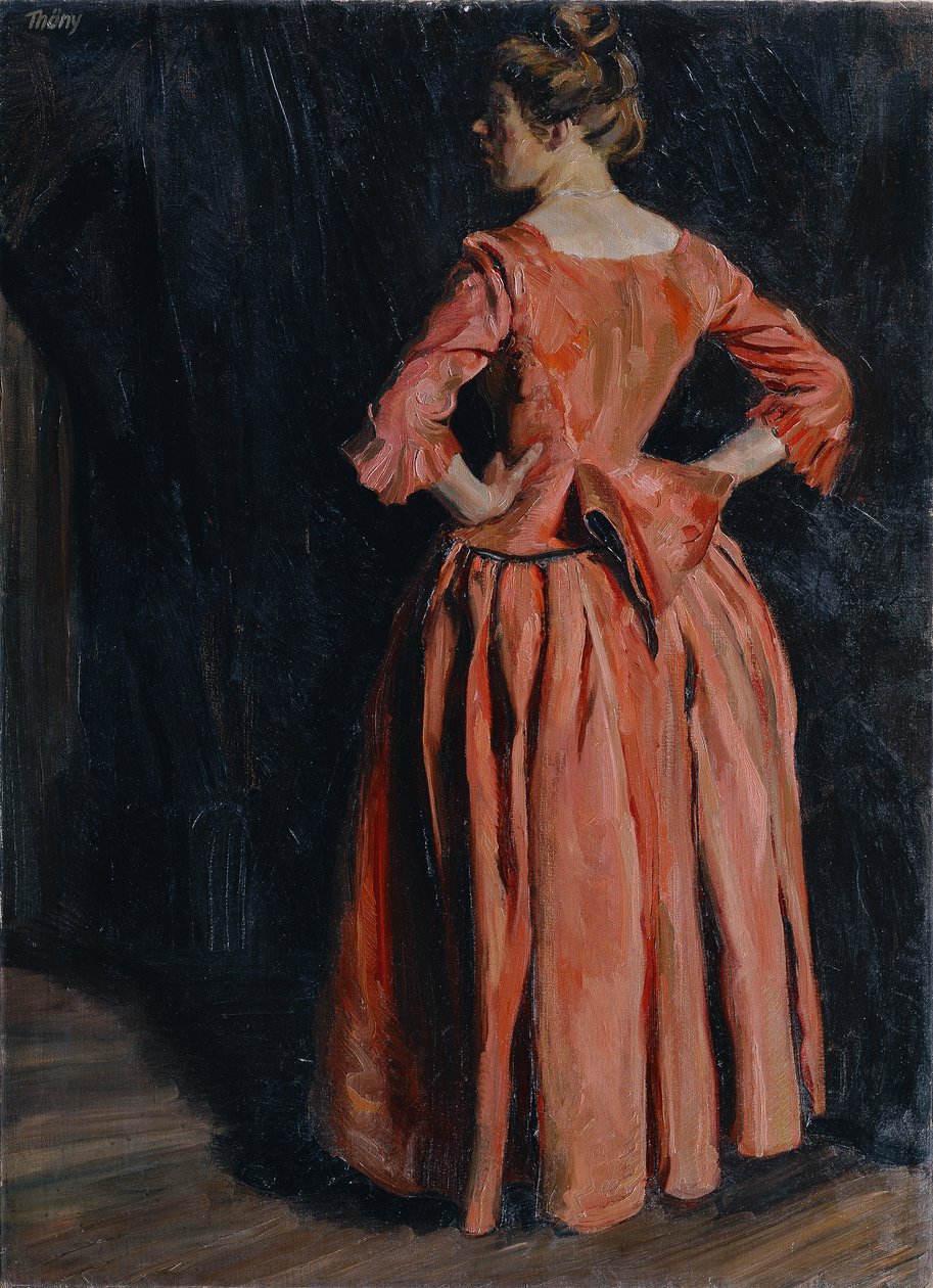 portræt af en dame af Wilhelm Thöny