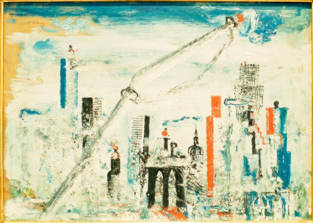 New York, Manhattan med kran af Wilhelm Thöny