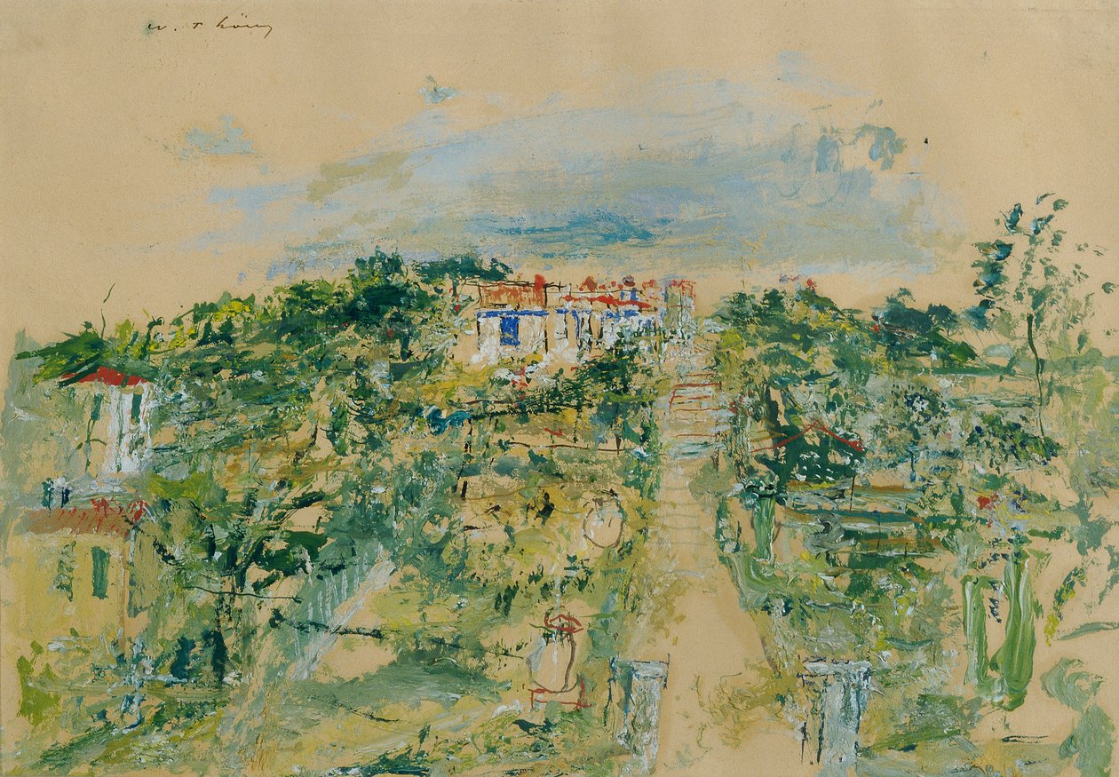 Straße i Sanary-sur-Mer af Wilhelm Thöny