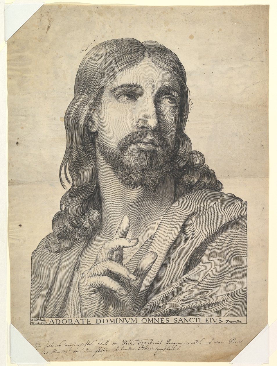 Buste af Kristi Velsignelse, 1600-tallet. af Wilhelm Traut