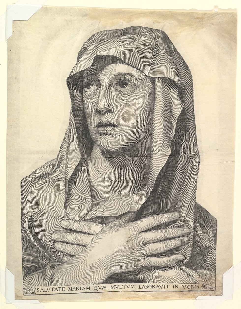 Buste af Maria med krydsede hænder.n.d. af Wilhelm Traut