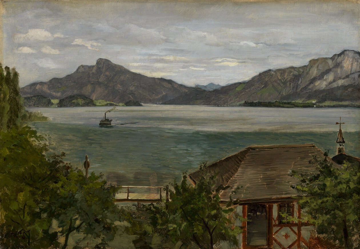 Ved Mondsee af Wilhelm Trübner