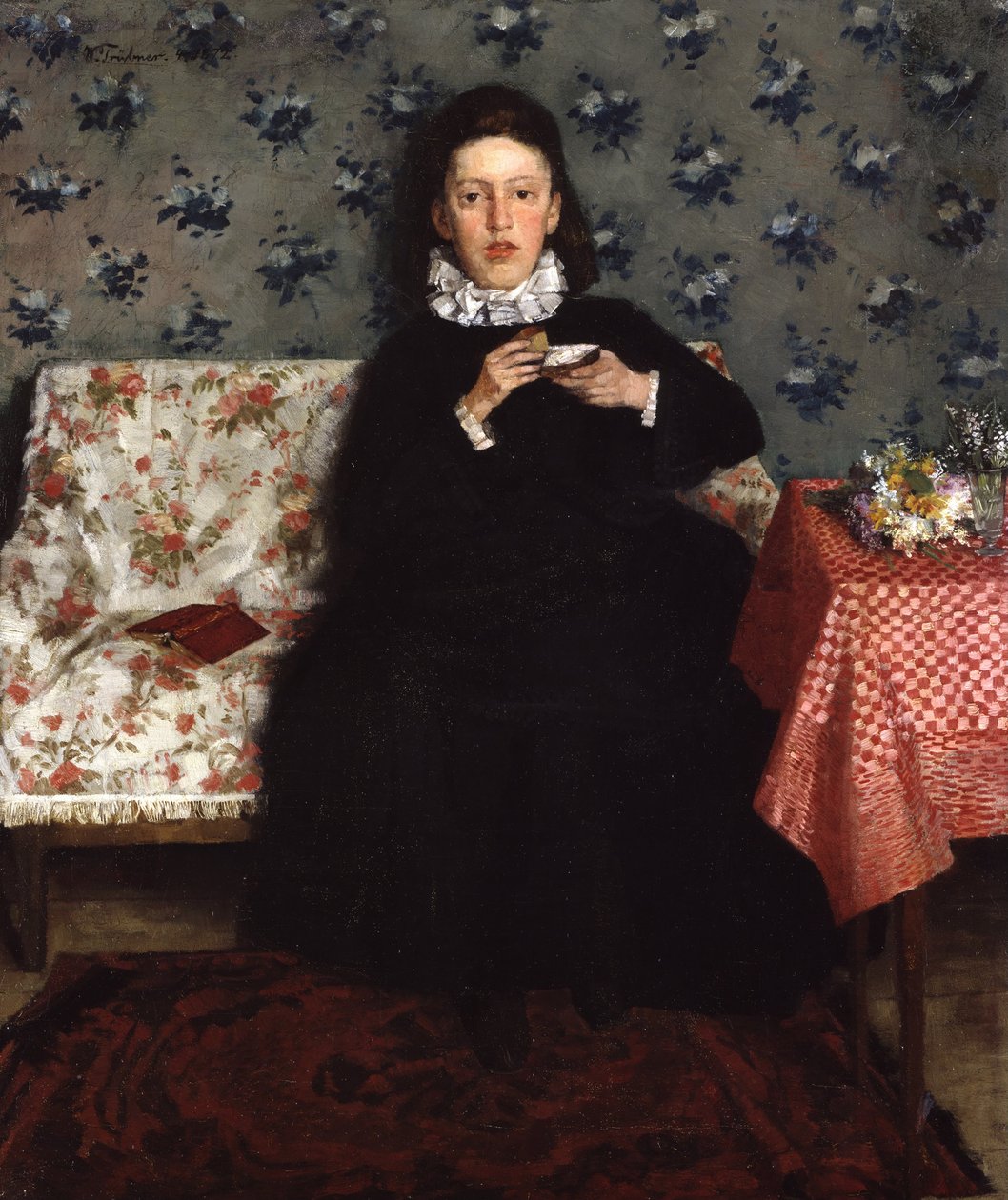 På sofaen af Wilhelm Trübner