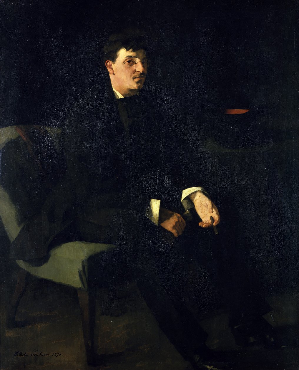 Maleren Carl Schuch af Wilhelm Trübner