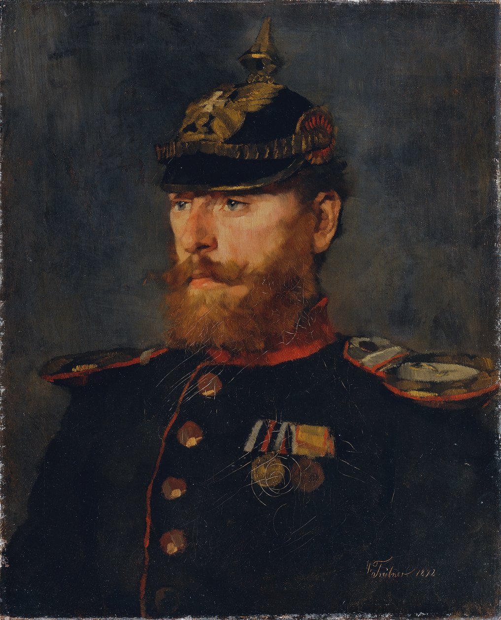 Landwehr officer af Wilhelm Trübner