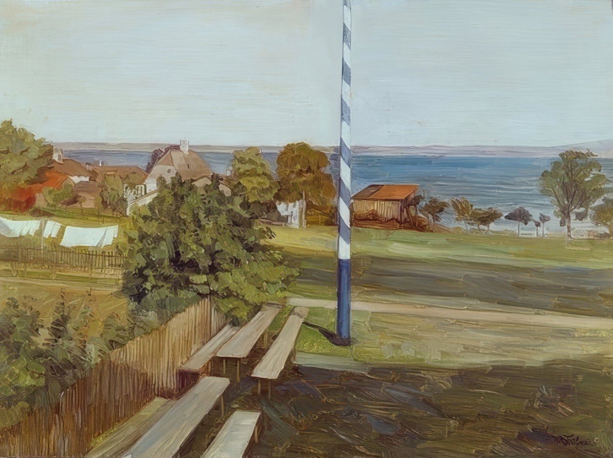 Værtshus på Herrenchiemsee af Wilhelm Trübner