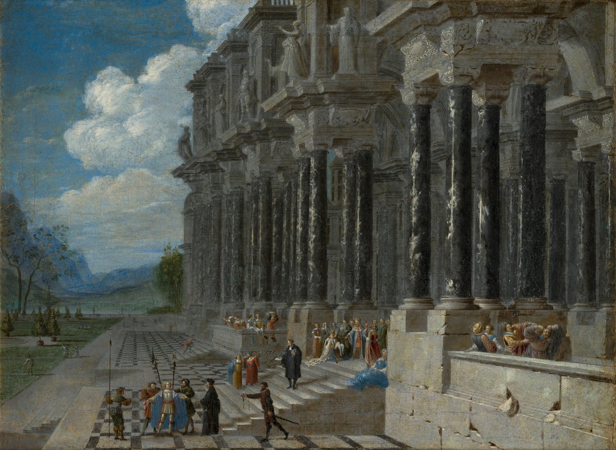 Esther Before Ahasverus, ca. 1650-76 (olie på lærred) af Wilhelm van Ehrenberg