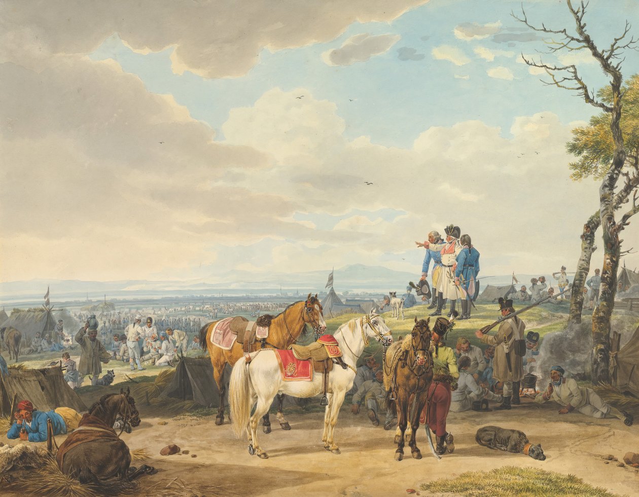 Østrigske soldater, slutningen af det 18.-19. århundrede. af Wilhelm von Kobell