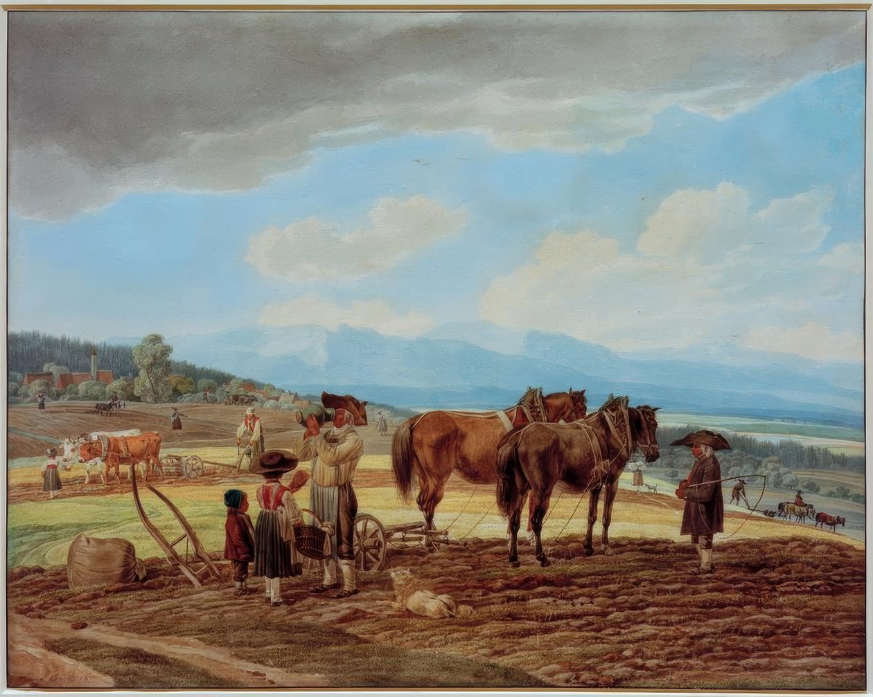 Hvil mens du pløjer af Wilhelm von Kobell