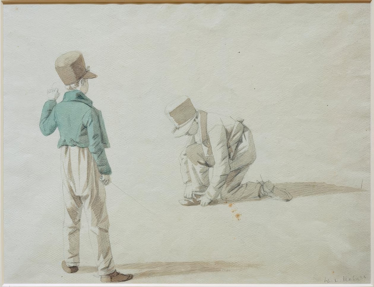Studie af en dreng med kasket af Wilhelm von Kobell
