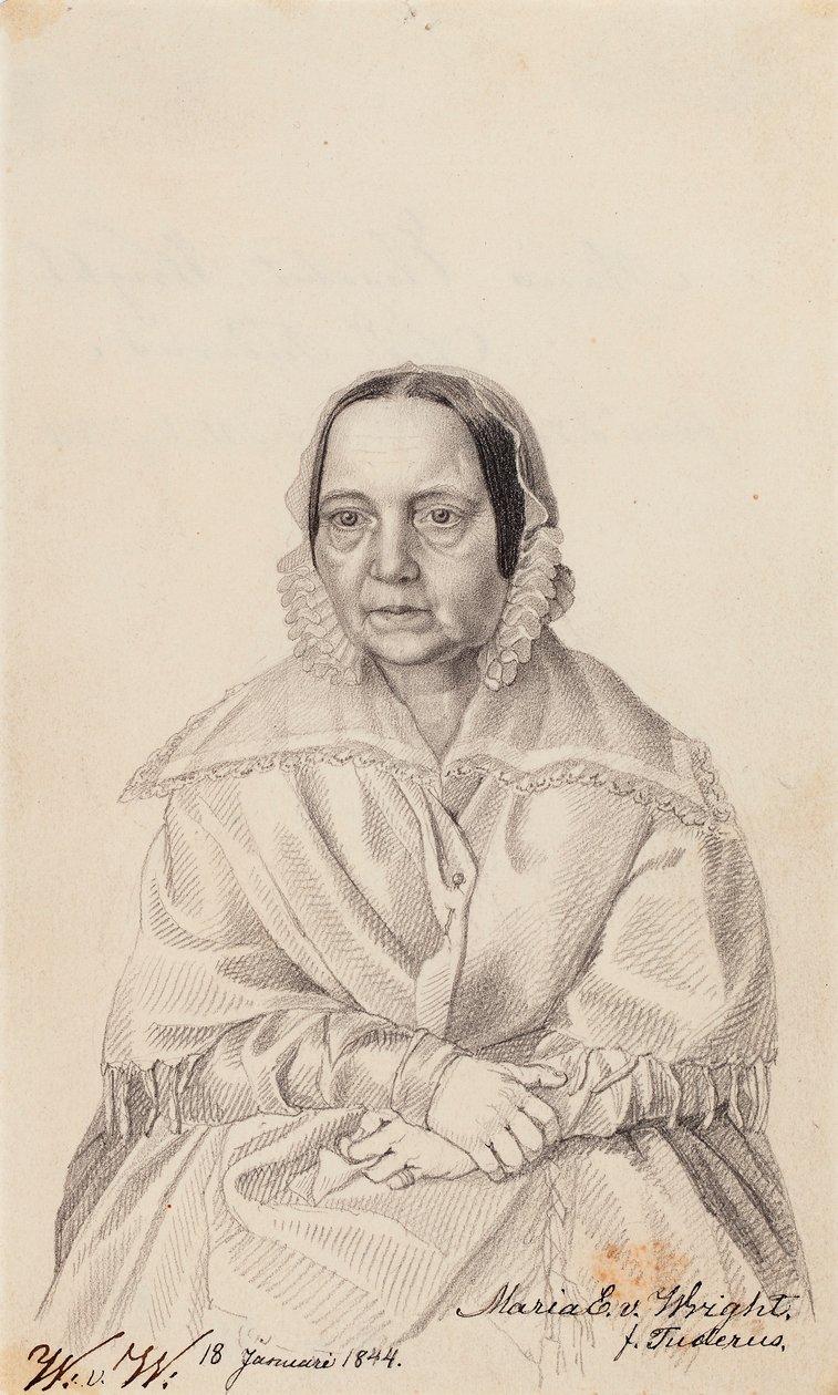 Maria Elisabeth von Wright, kunstnerens mor af Wilhelm von Wright