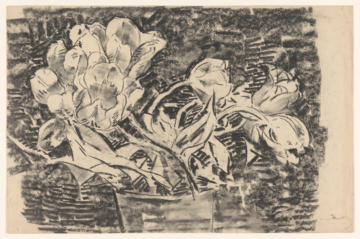 Vase med blomster af Wilhelmus Johannes Steenhoff