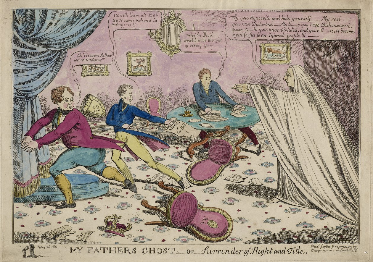 Mine fædres spøgelse, eller afgivelse af ret og titel, 1829 af Will Sparks