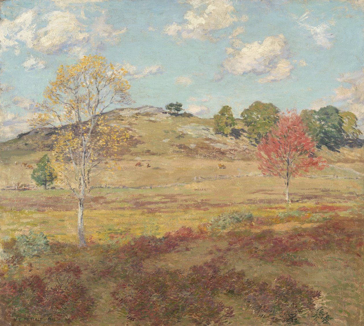 Tidligt efterår, 1905 af Willard Leroy Metcalf