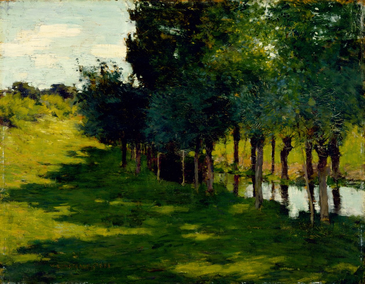 Sollys og skygge, 1888 af Willard Leroy Metcalf