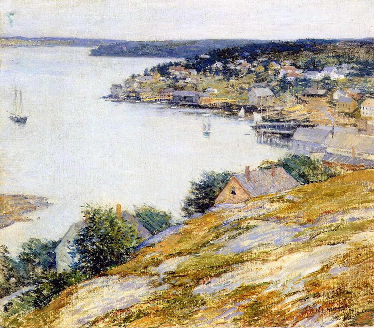 East Boothbay Harbor, 1904 af Willard Leroy Metcalf