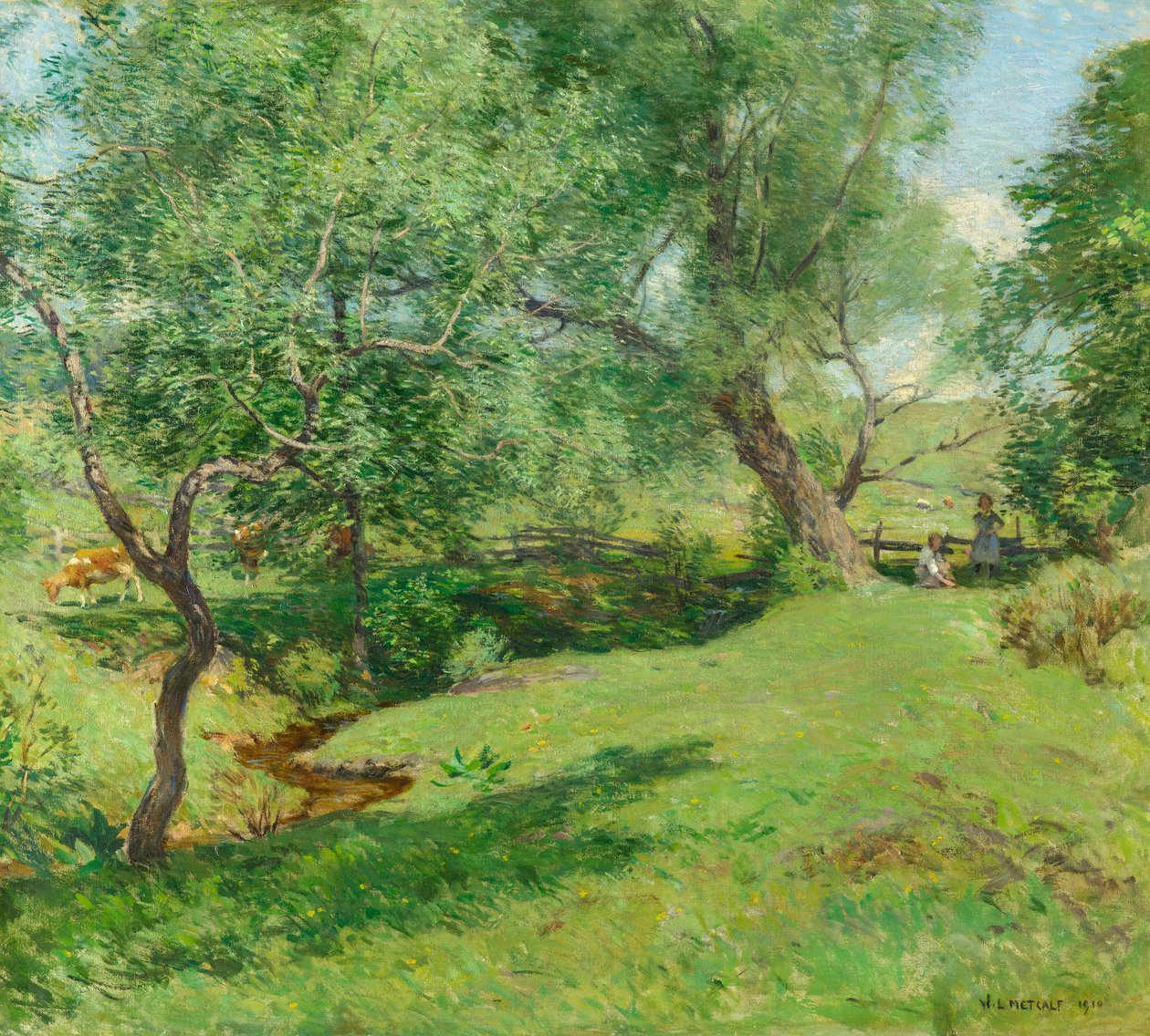 juni præst af Willard Leroy Metcalf