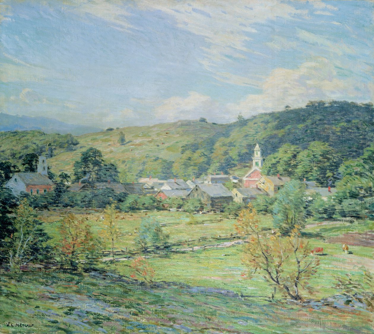 September Morning, Plainfield, New Hampshire af Willard Leroy Metcalf