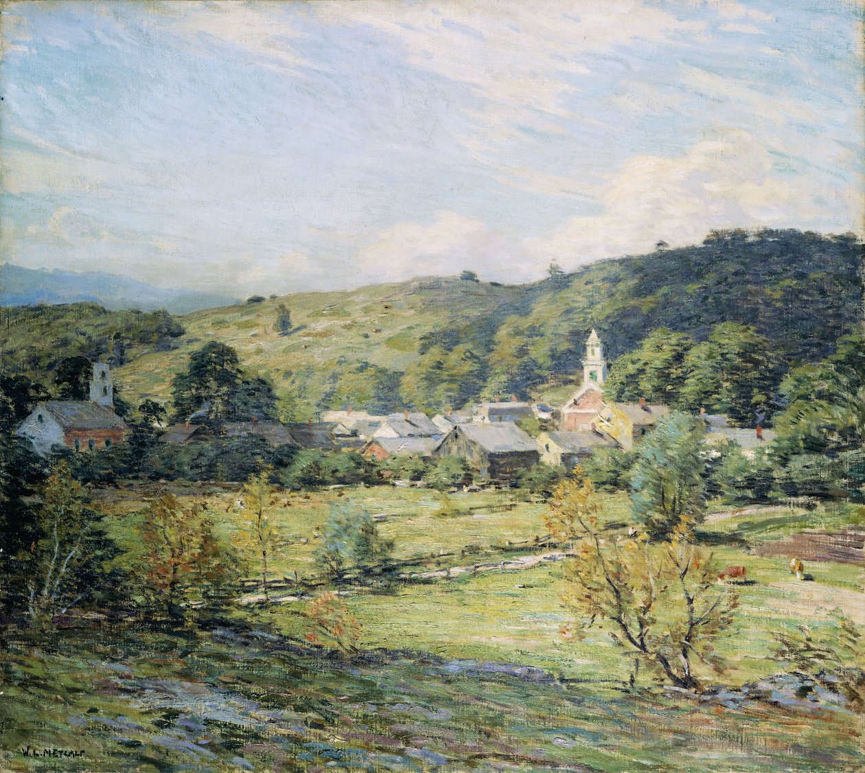 September Morning, Plainfield, New Hampshire af Willard Leroy Metcalf