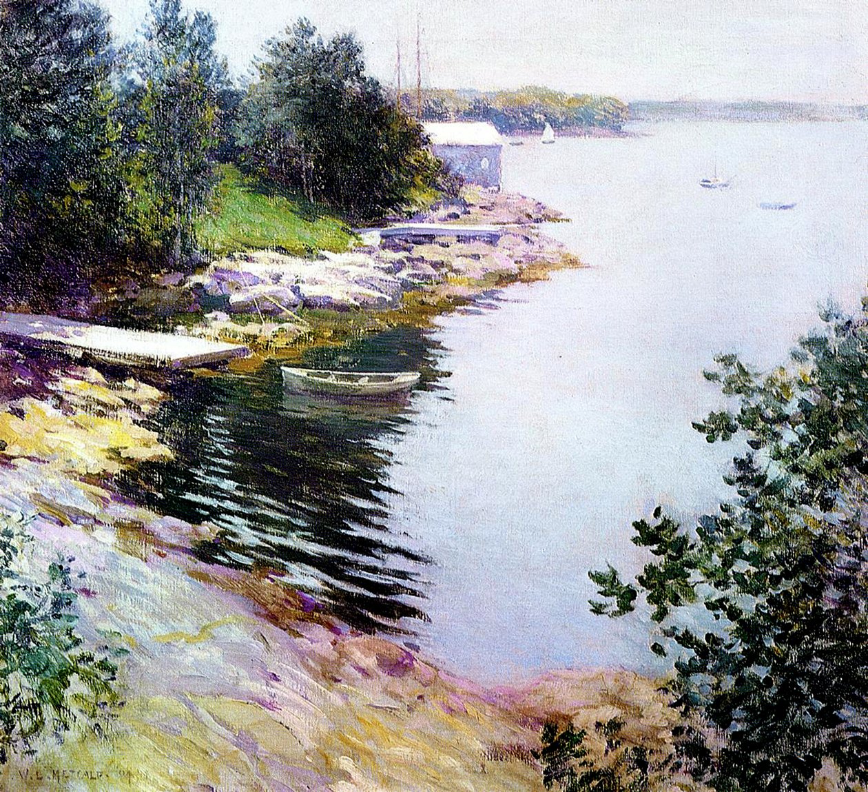 Det Lille Hvide Hus, 1919 af Willard Leroy Metcalf