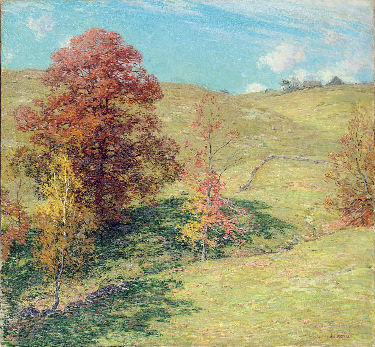Den røde eg af Willard Leroy Metcalf