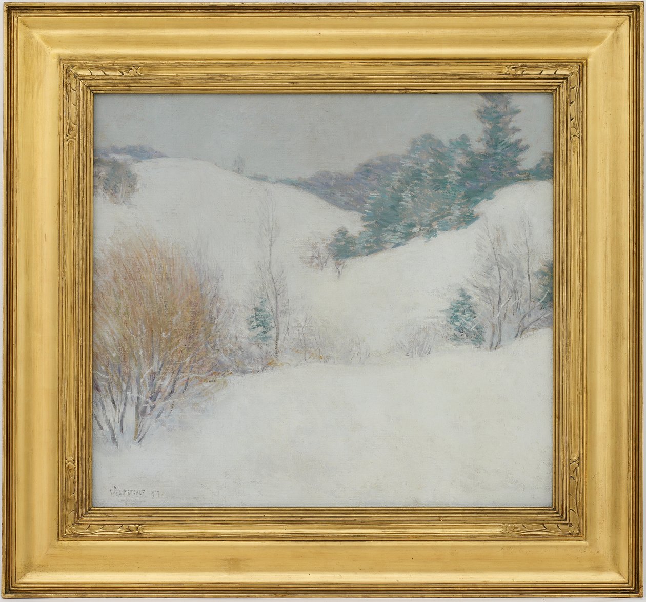 Den hvide græsmark af Willard Leroy Metcalf