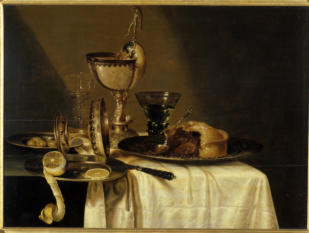 Stilleben med Nautilus-pokalen, 1642 af Willem Claesz. Heda