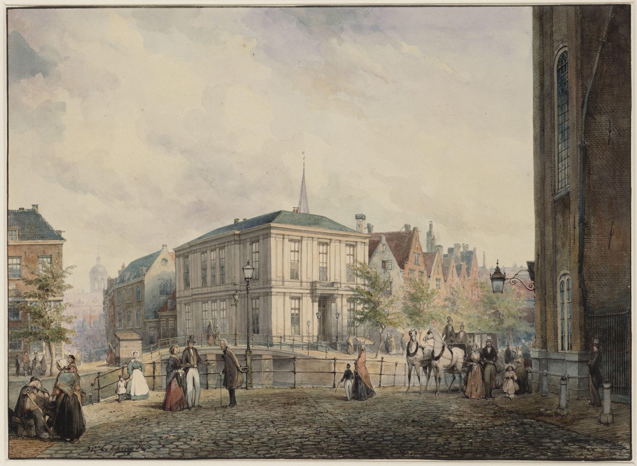 spytte. Tegning. Dimensioner ukendt. Amsterdam, Amsterdam byarkiv, samling af tegninger og tryk af Willem Hekking
