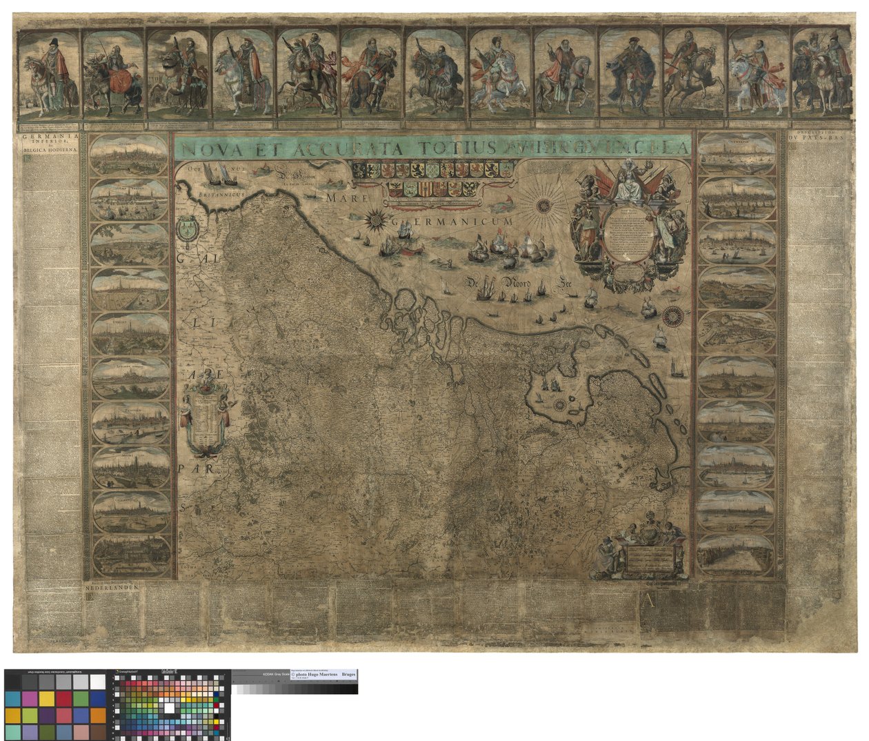 Vægkort over Holland, Willem Blaeu af Willem Janszoon Blaeu