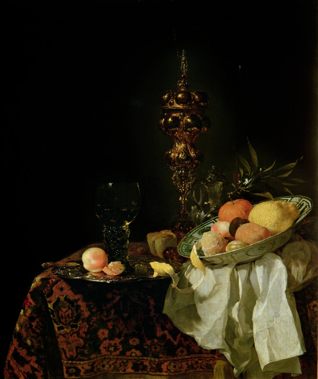 Dessert, 1653-54 af Willem Kalf