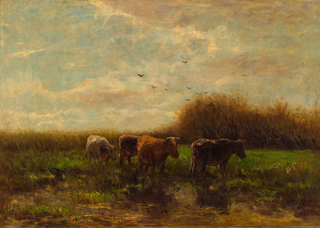 Køer om aftenen af Willem Maris