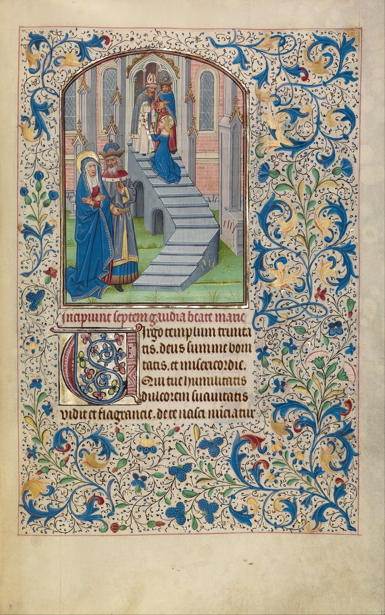Præsentation af jomfruen i templet af Willem Vrelant